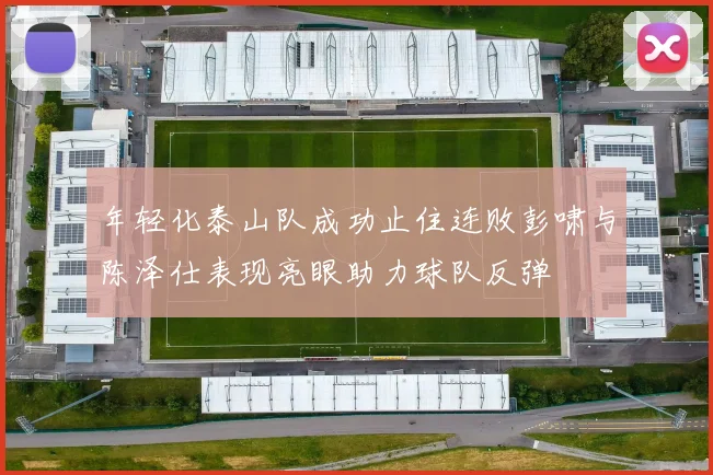 年轻化泰山队成功止住连败彭啸与陈泽仕表现亮眼助力球队反弹